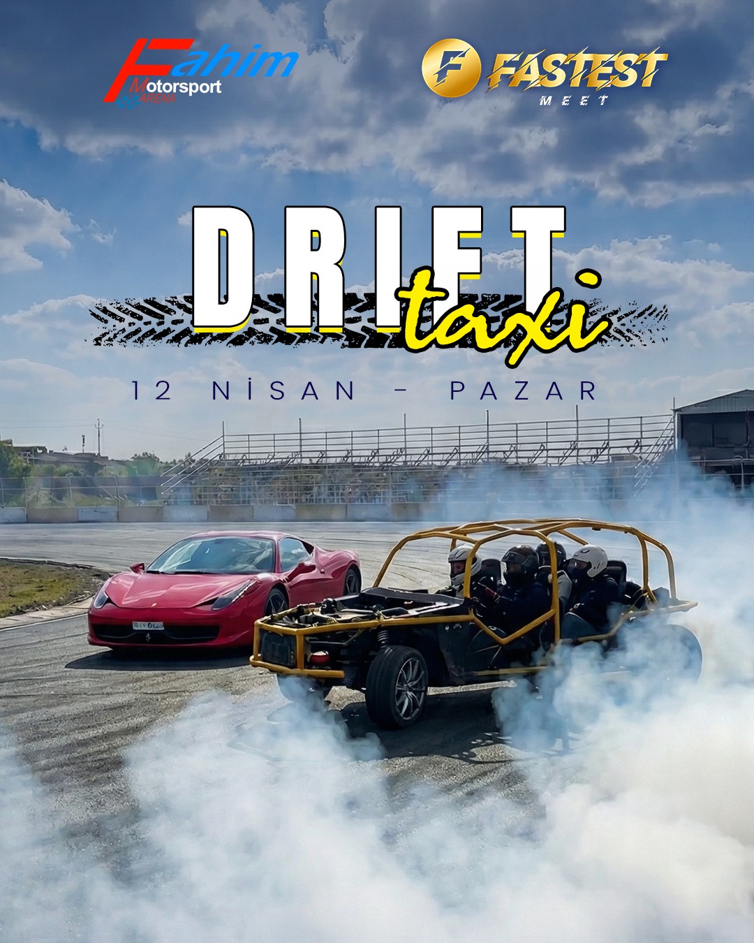 🎟️ 12 NİSAN DRIFT TAXI – 2 TUR DENEYİM
